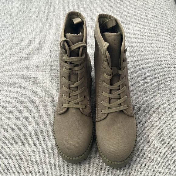 Marc Fisher Boots Womens Size 9 Fayth Green Fabric - Picture 4 of 7